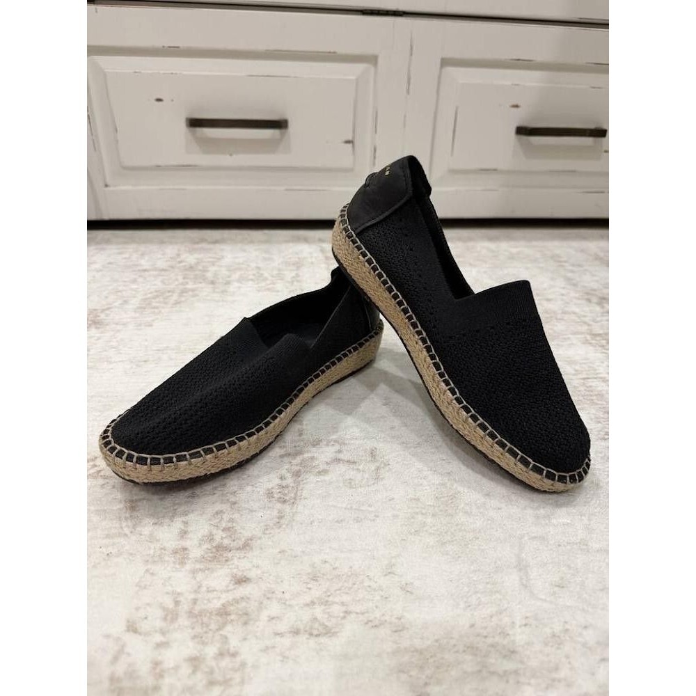 Cole Haan Cloudfeel Stitchlite Black Espadrille Loafers - Women's Size 8B